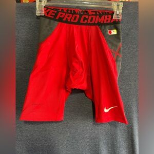 Nike Pro Combat Red Compression sliding Shorts